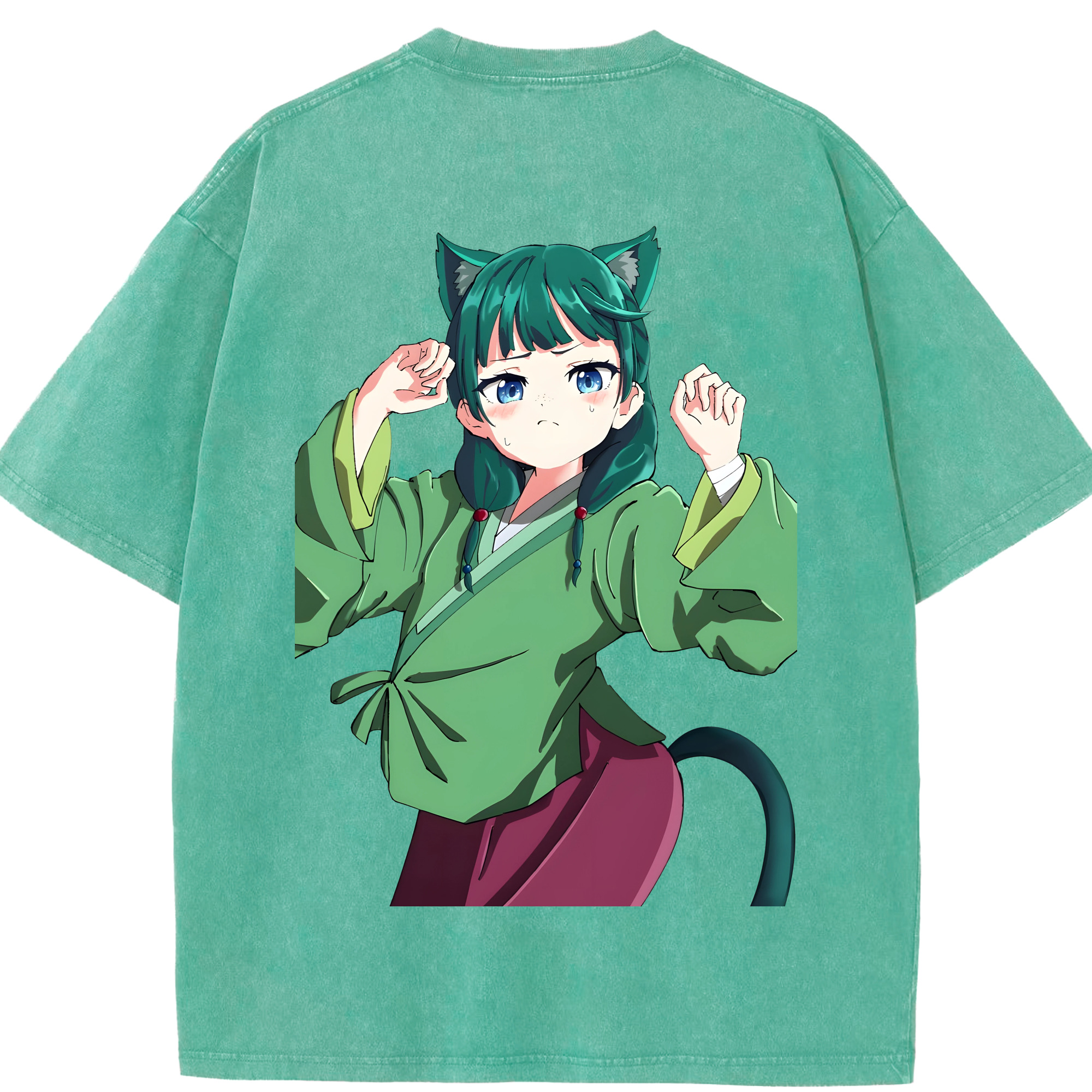 （画像用） 薬屋のひとりごと The Apothecary Diaries 綿100% ヴィンテージ風 半袖Tシャツ（背面プリント）